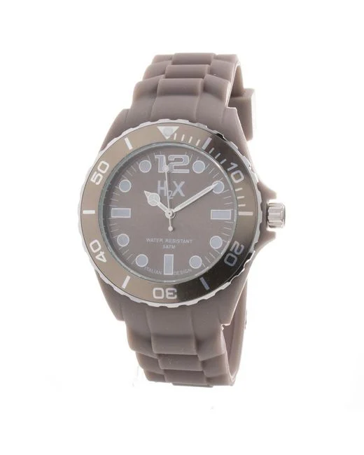 Haurex Brown Rubber Sport Watch