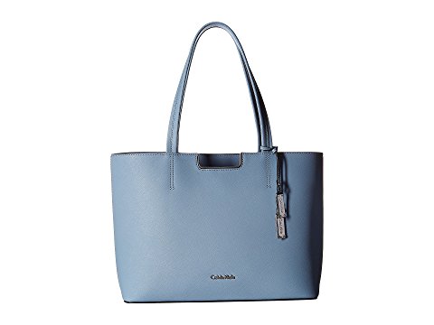 Calvin Key Item Saffiano Leather Tote - Designer World Store