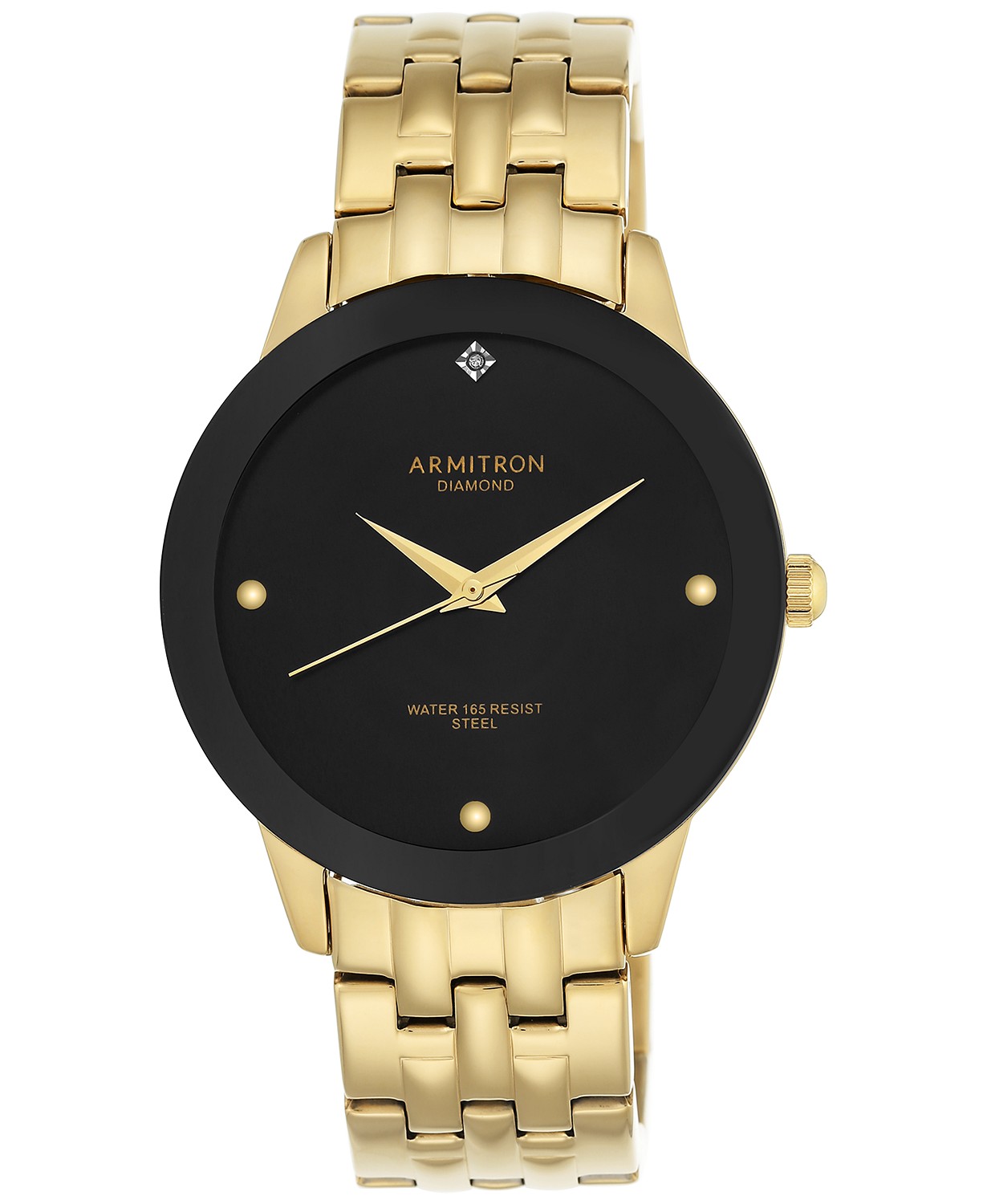 armitron diamond water 165 resist steel