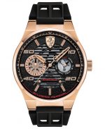 Ferrari Men's Speciale Multi Black Silicone Strap Watch 44mm