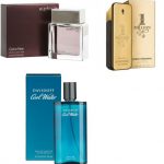 Bundle of 3 Perfumes for Men, CK Euphoria, Paco Rabanne 1 Million & Davidoff Cool Water