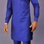 Blue African Men wear