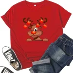 3D Print T Shirt Short Sleeve O Neck Ladies Tops Tee