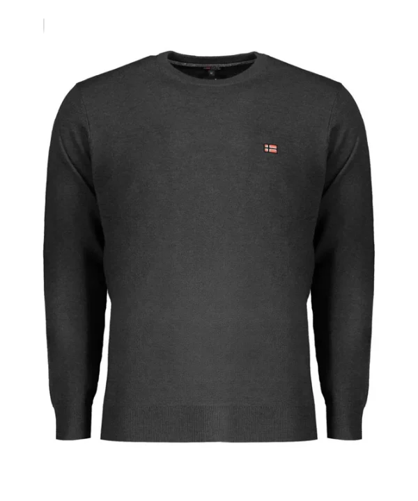 Norway 1963 Black Cotton Men Sweater