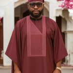 African Suit 3pc – Burgundy